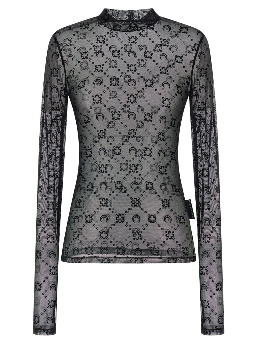 Marine Serre Flocked Moonogram Top