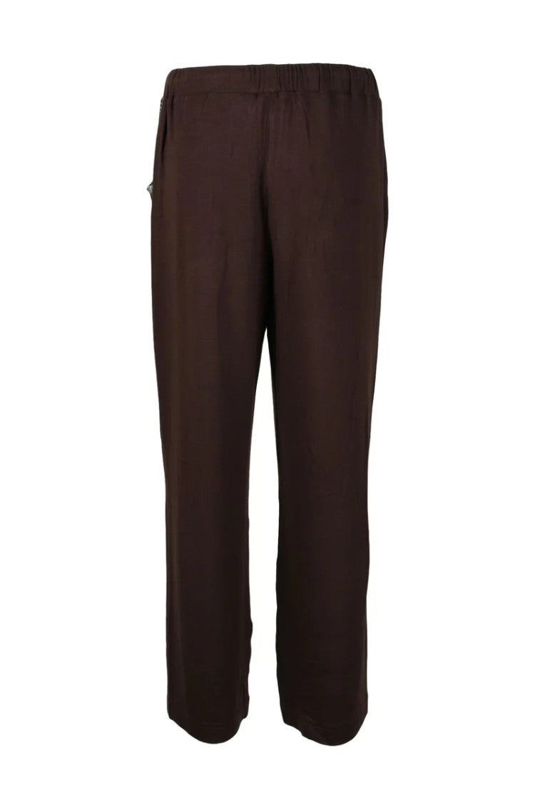 Siedrés Trousers Viscose Elastane - Brown