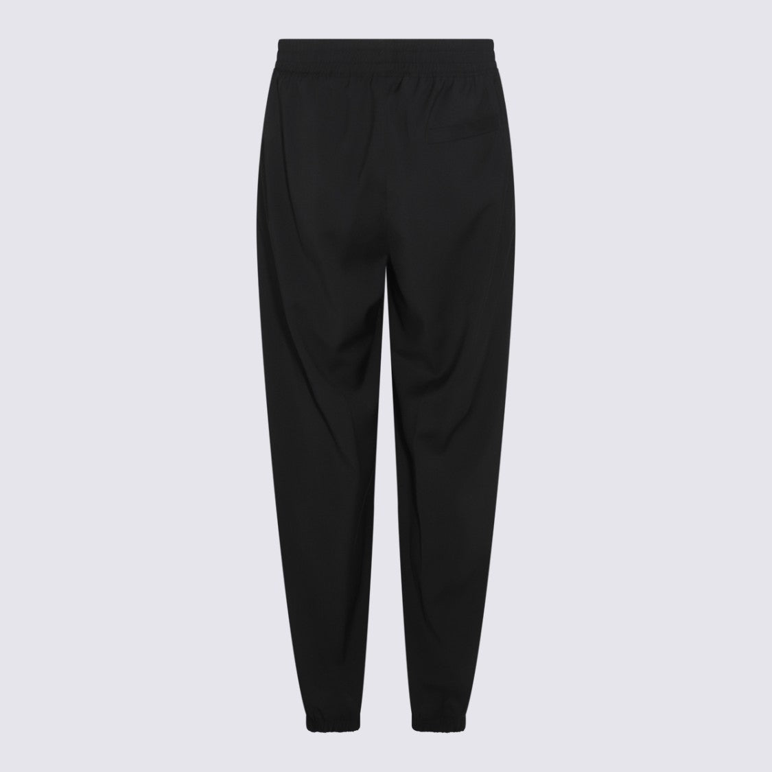Givenchy Tapered Black Trousers With Elastic Waistband And Matte Finish