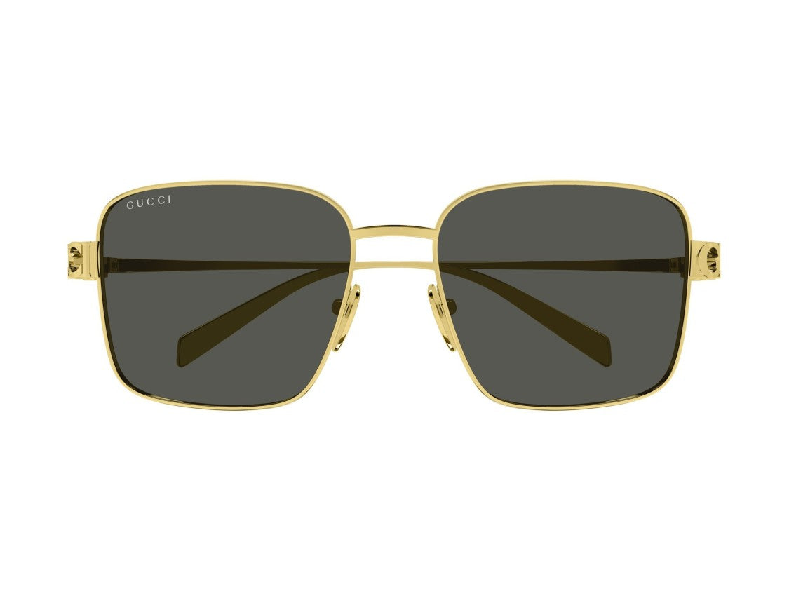 Gucci Gold Gg1937s Metal Square Sunglasses