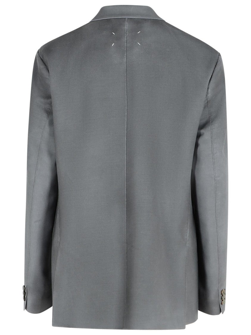 Maison Margiela Grey Mohair Blend Blazer