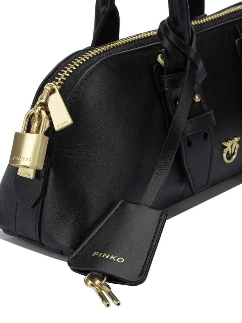Pinko Black Leather Handbag