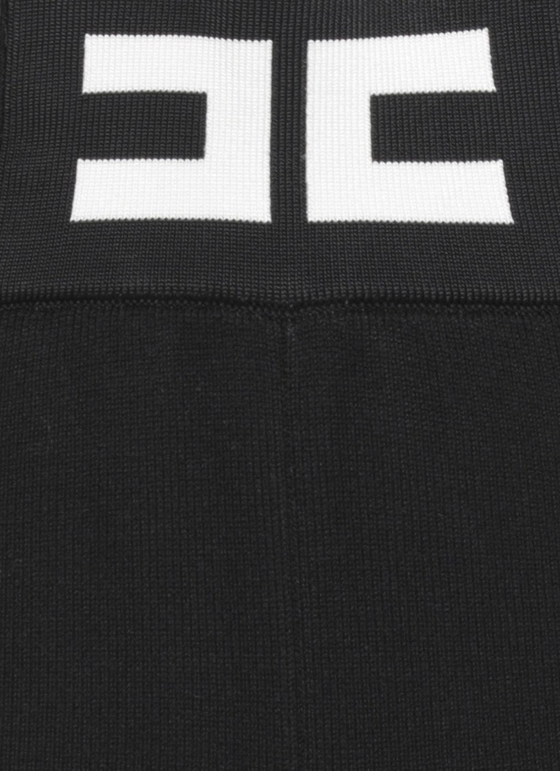 Elisabetta Franchi Logoed Palazzo Pants