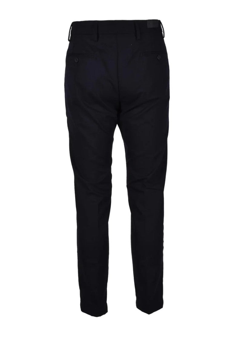 Four.Ten Tailored Blue Trousers With Technical Fabric And Modern Fit