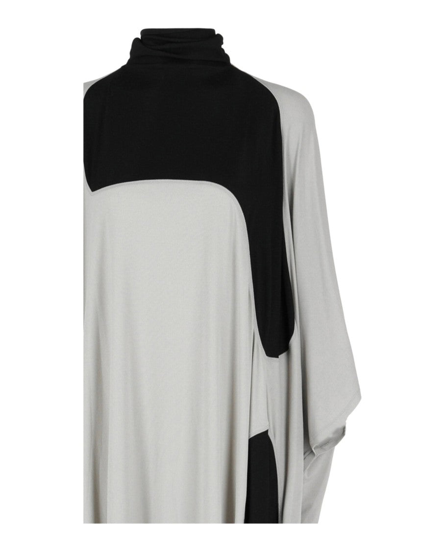 Ferragamo High Neck Kaftan With Sash Inlay