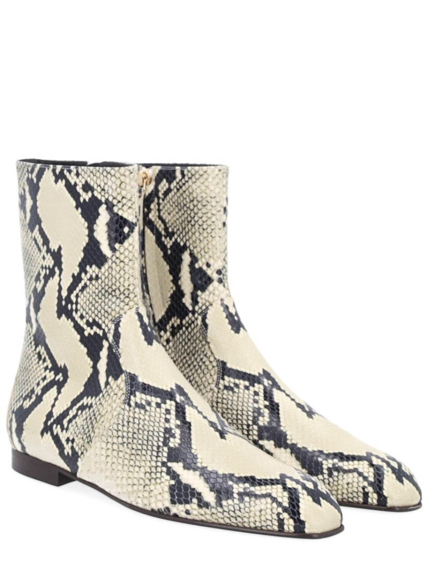 Khaite Colt Snakeskin Calf Leather Boots