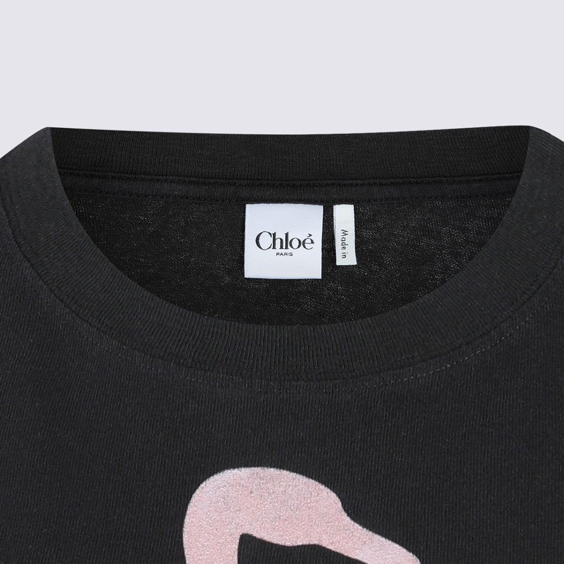 Chloé Black Cotton T-Shirt