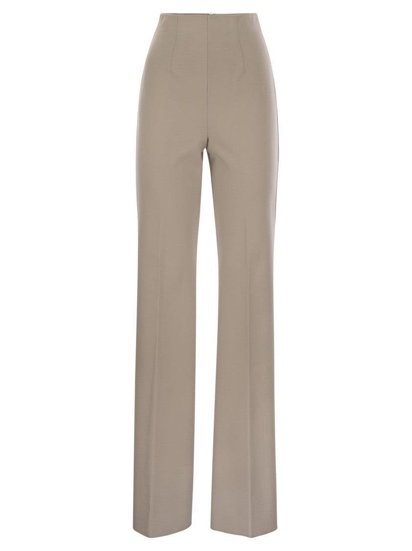 Sportmax Olea - High-Waisted Trousers In Scuba Jersey
