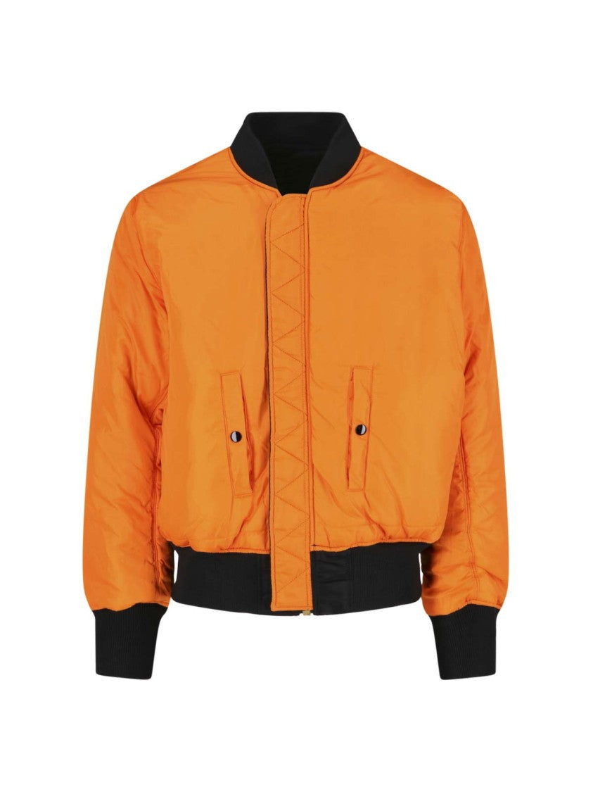 Alpha Industries Black Nylon Reversible Ma-1 Bomber Jacket