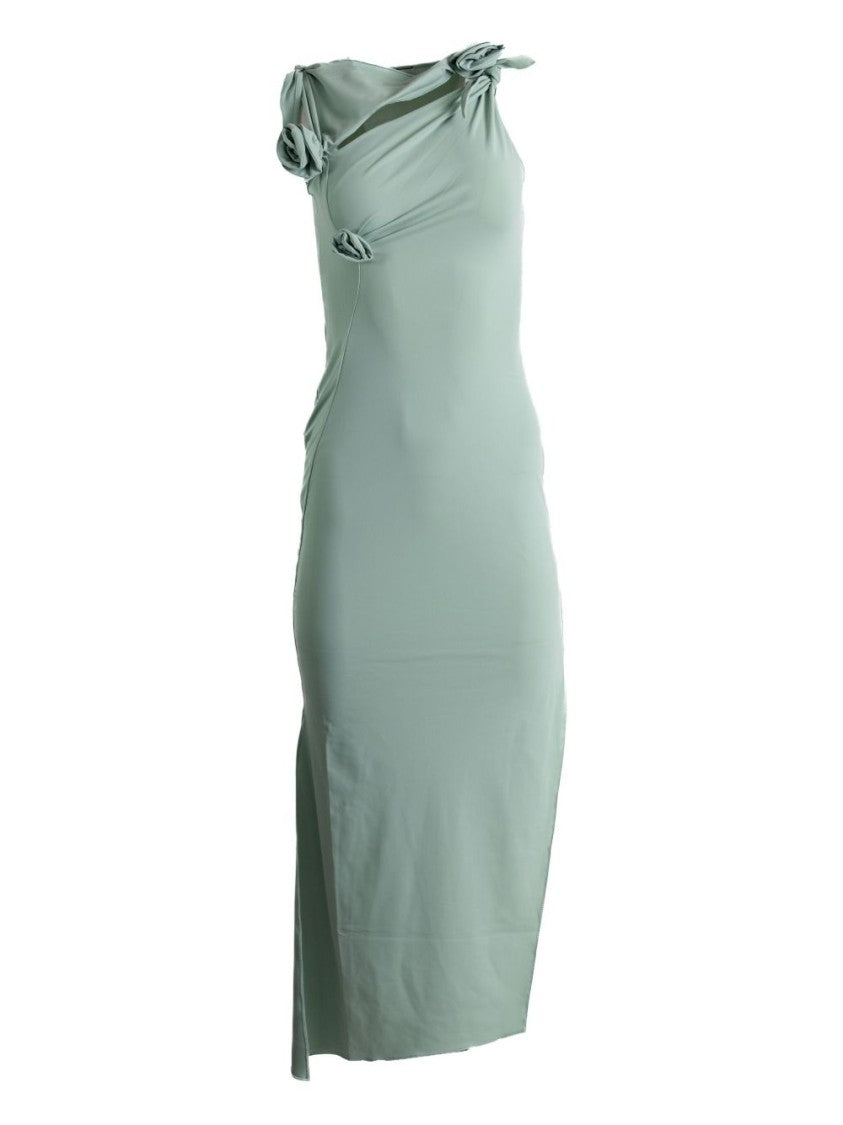 Coperni Asymmetric Purple Midi Dress