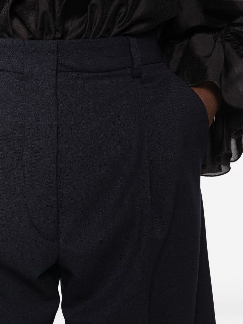 The Latest High-Waisted Pleated Wide-Leg Trousers