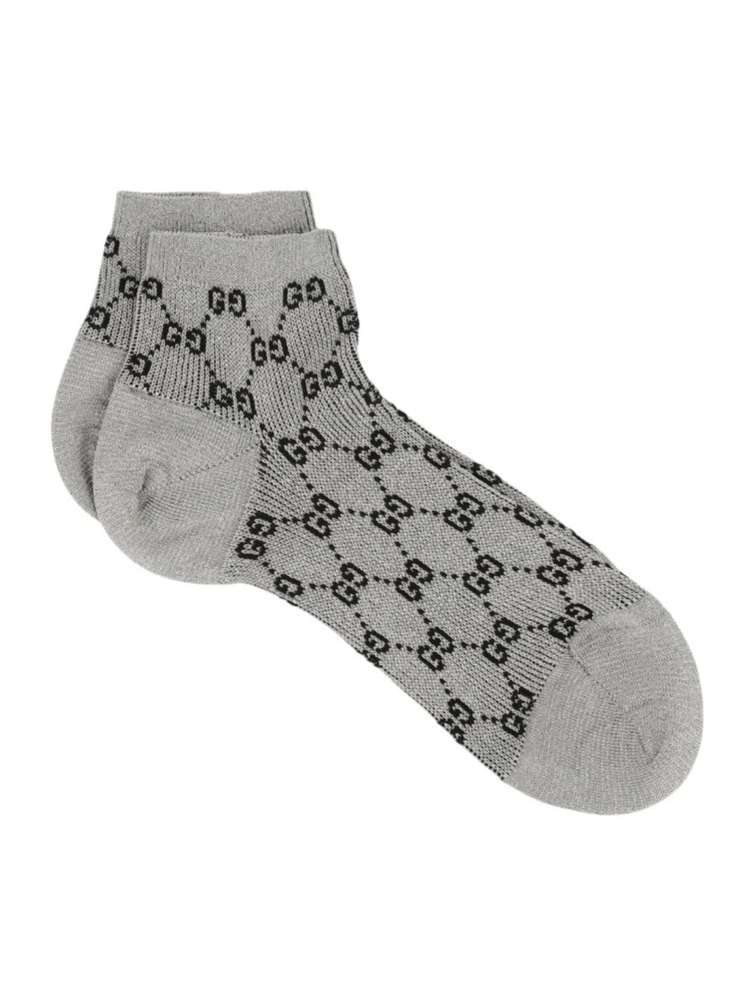 Gucci Gg Monogram Lame Socks