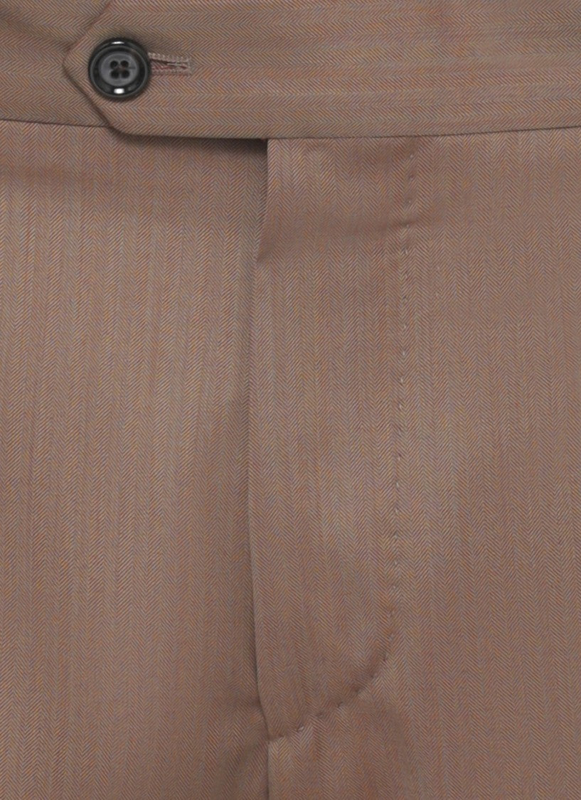 Lardini Brown Pin Lapel Wool Suit