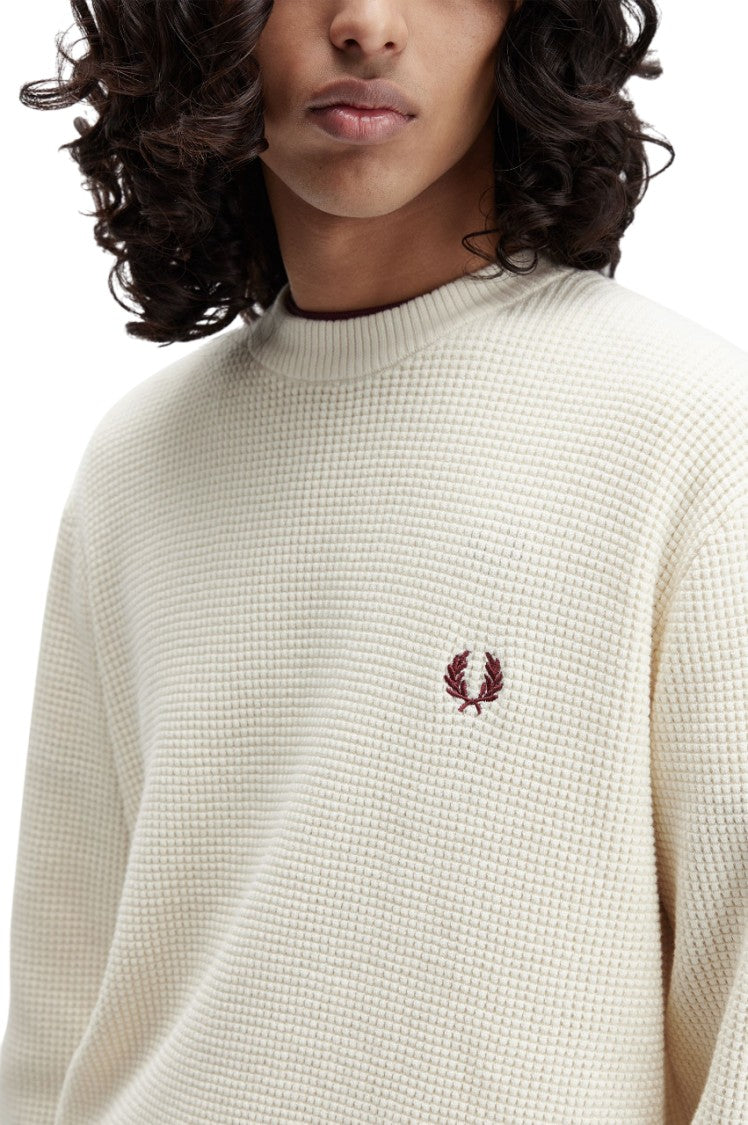 Fred Perry Lightweight Embossed Knit Sweater