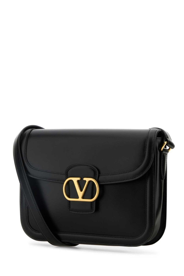Valentino Garavani Black Leather 9To5 Shoulder Bag