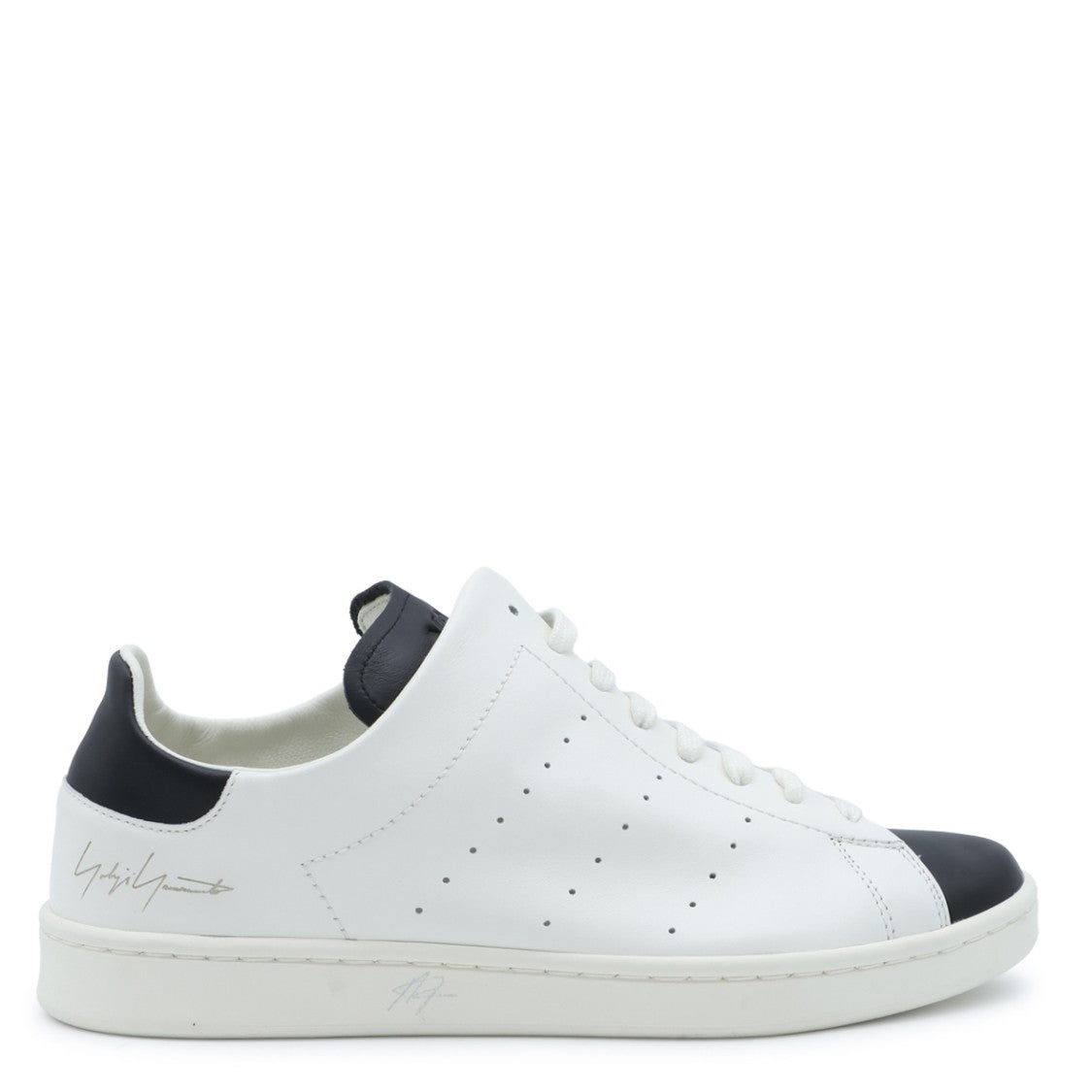Y-3 Low-Top Sneakers With Black Detailing And Perforated Accents