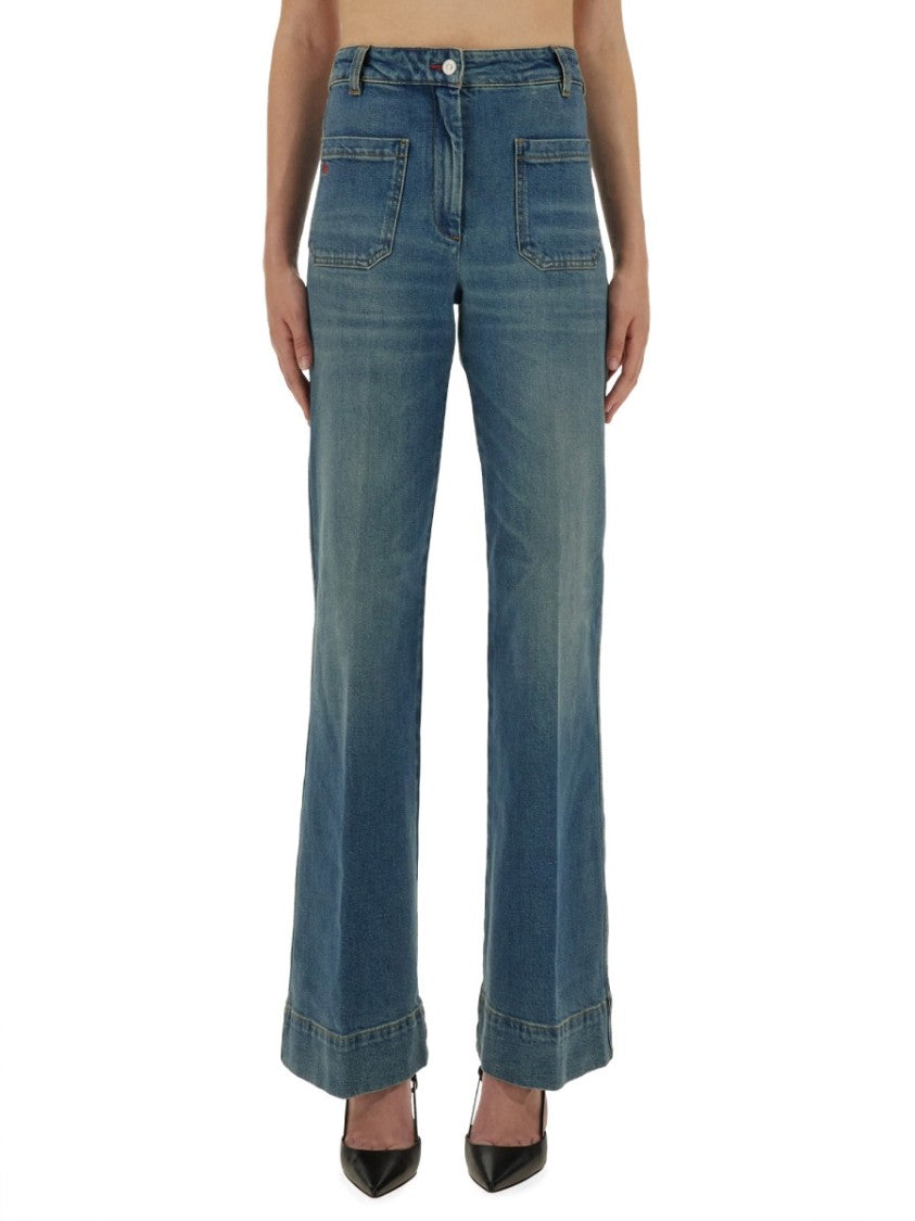 Victoria Beckham "Alina" Flare Jeans