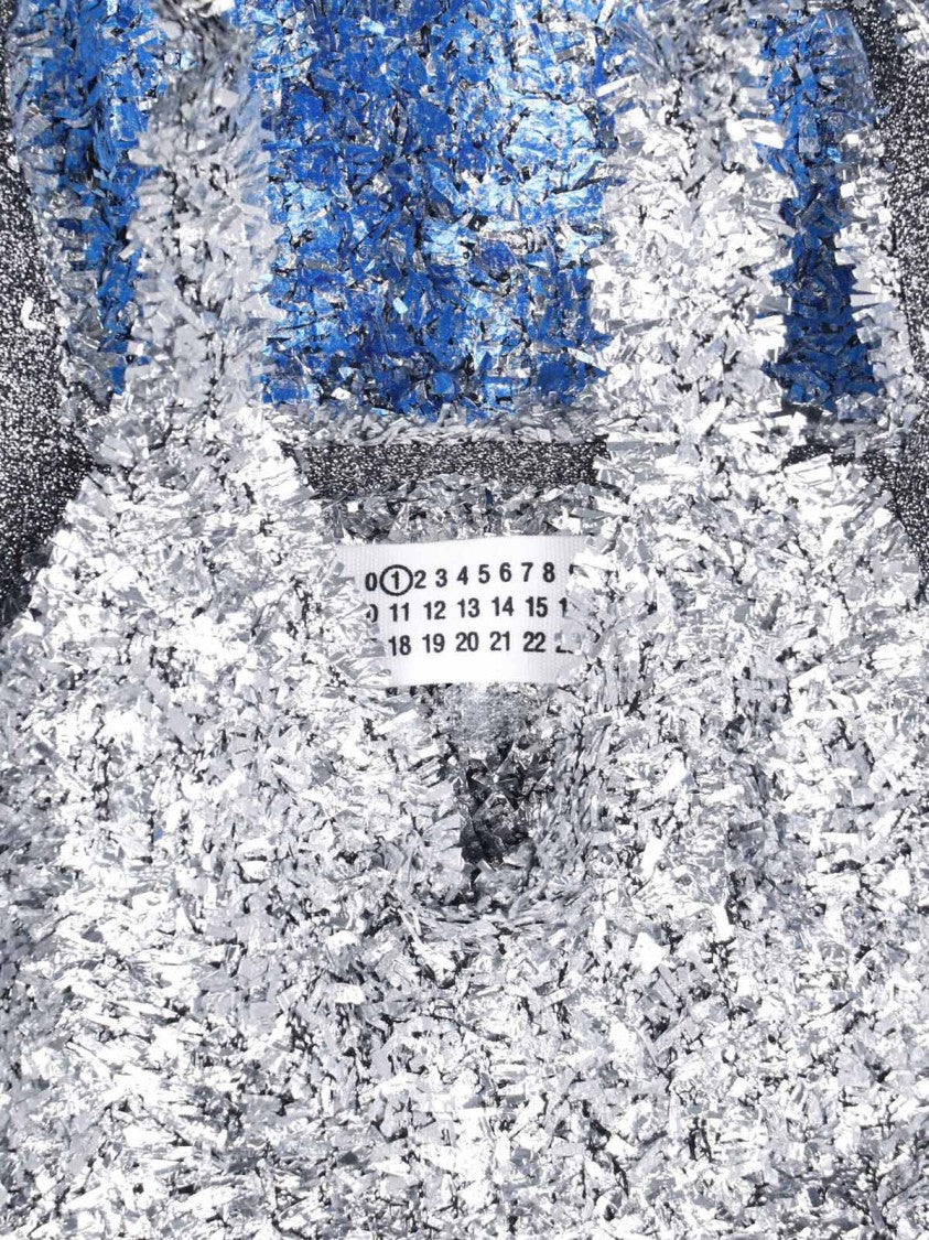 Maison Margiela Gradient Laminated Knit Top With Subtle Logo