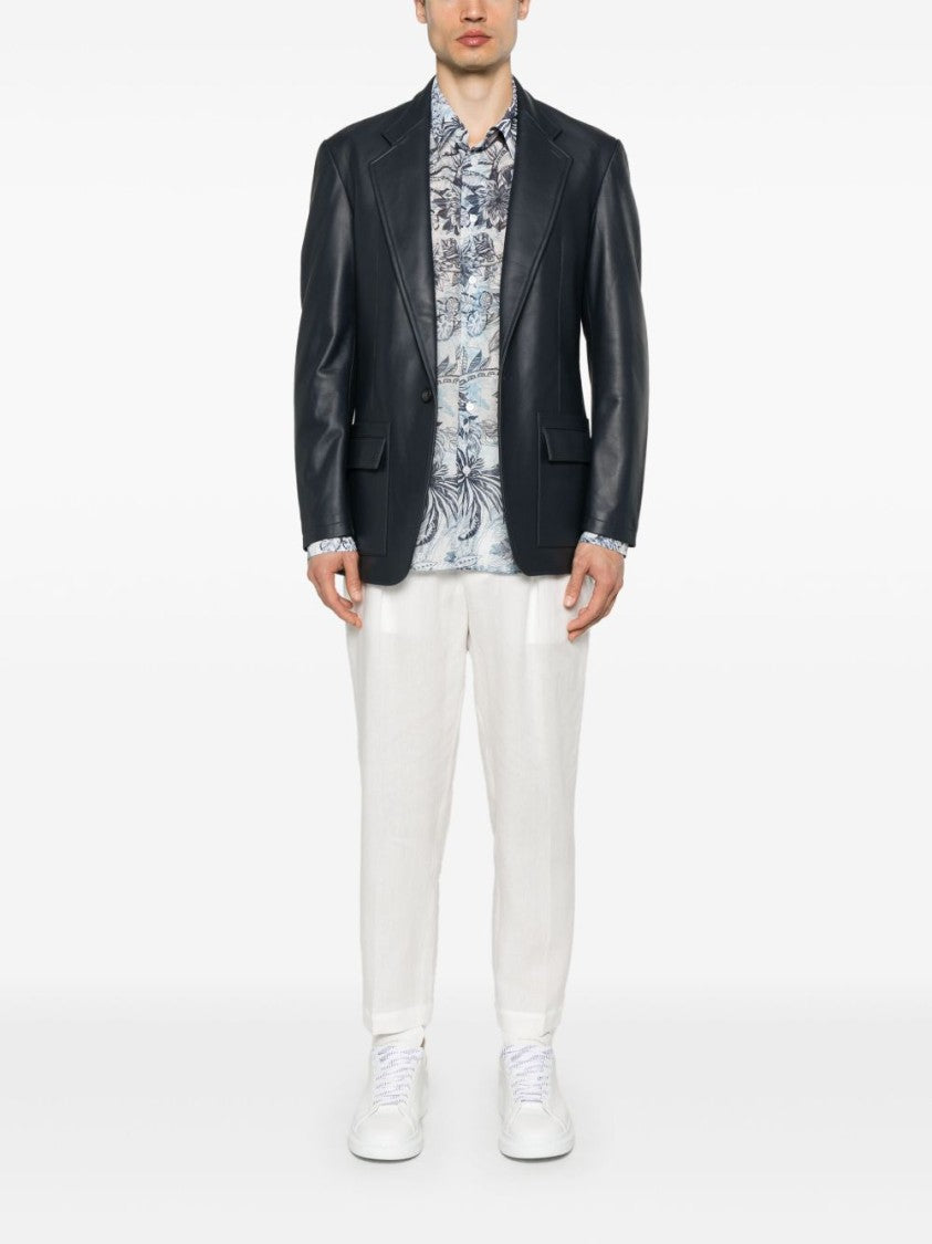 Just Cavalli Long-Sleeved Jungle Print Shirt