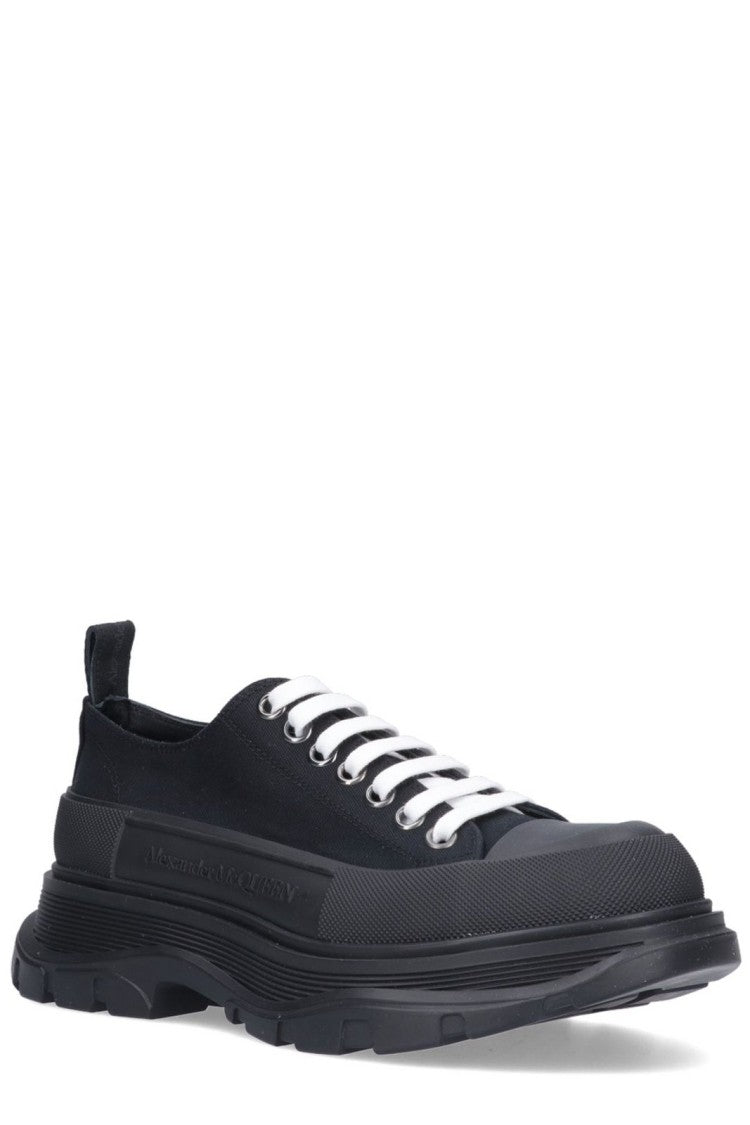 Alexander Mcqueen Minimalist Low-Top Sneakers With Smooth Finish