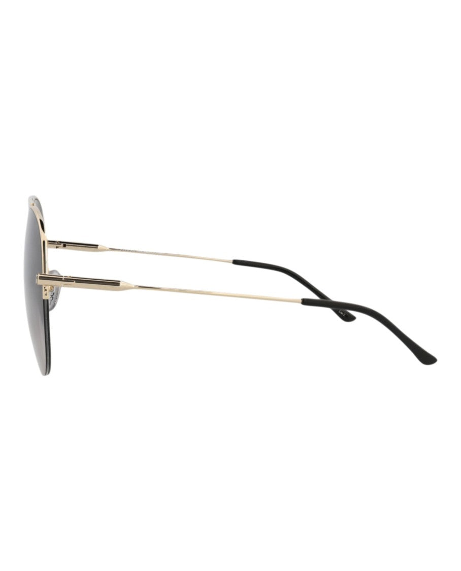 Gucci Aviator-Frame Metal Sunglasses