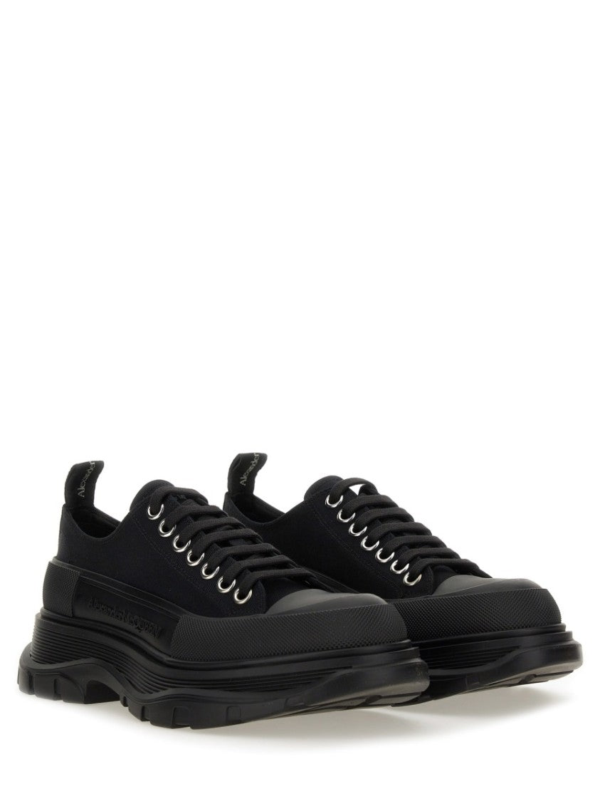 Alexander Mcqueen Tread Slick Low-Top Textured Cotton Sneakers