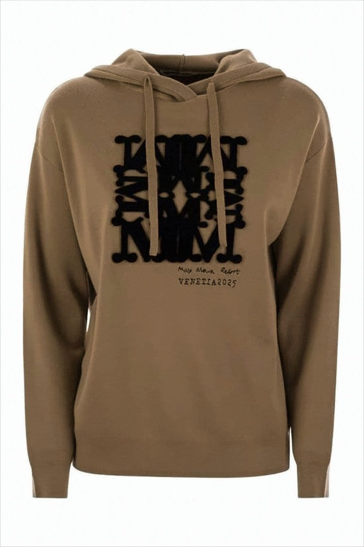 Max Mara Relaxed Fit Wool Sweater With Hood