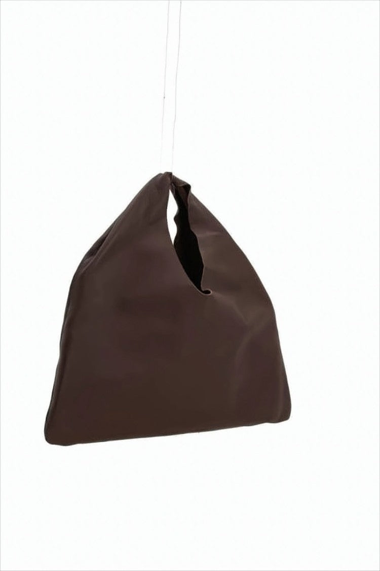 The Row Triangular-Shaped Lambskin Tote Bag With Cut-Out Handle