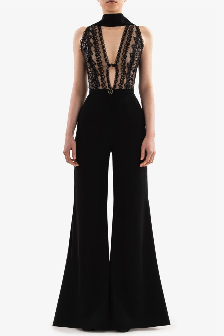 Saiid Kobeisy Lace Jumpsuit