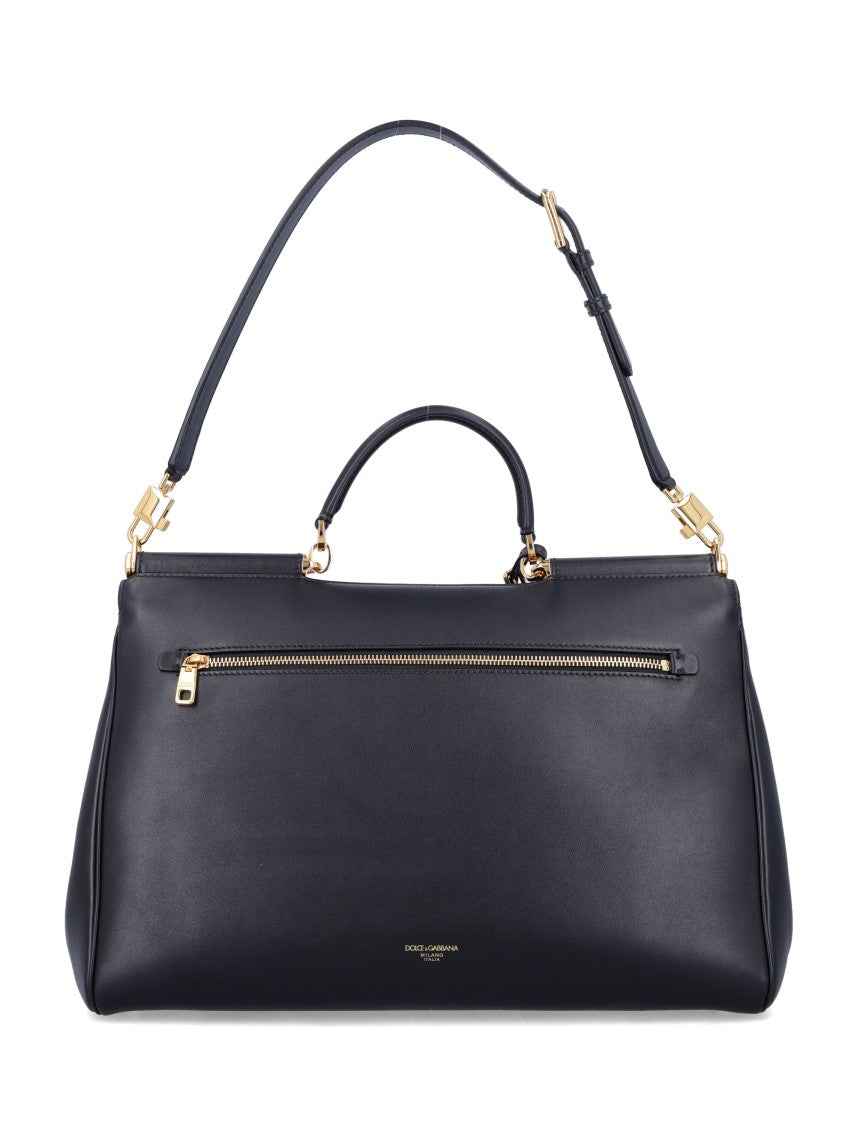 Dolce & Gabbana Sicily Large Leather Bag