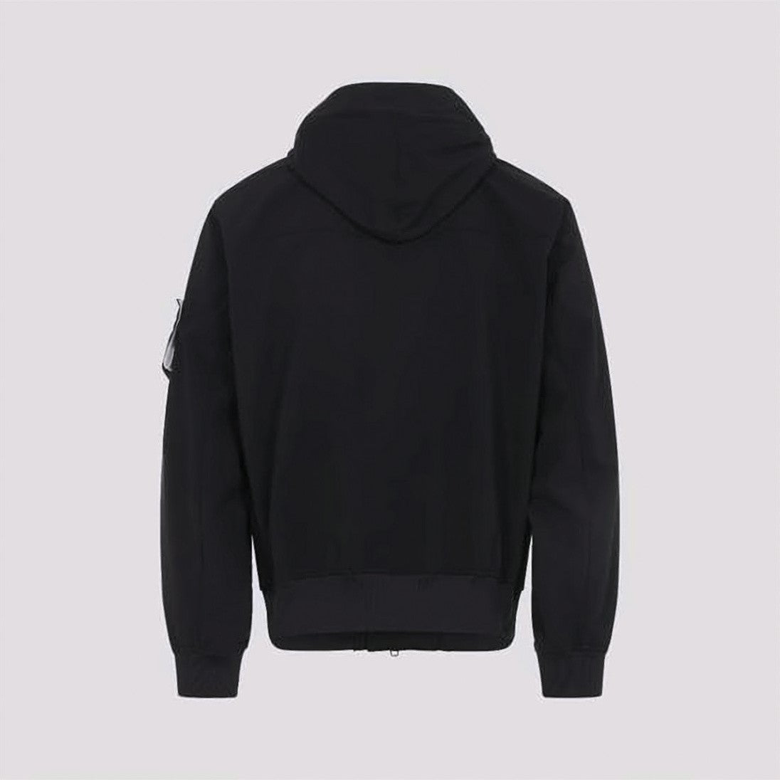 Stone Island Black Jacket With Hood