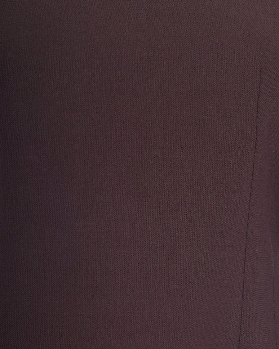 P.A.R.O.S.H. Dark Brown Wool Mini Dress