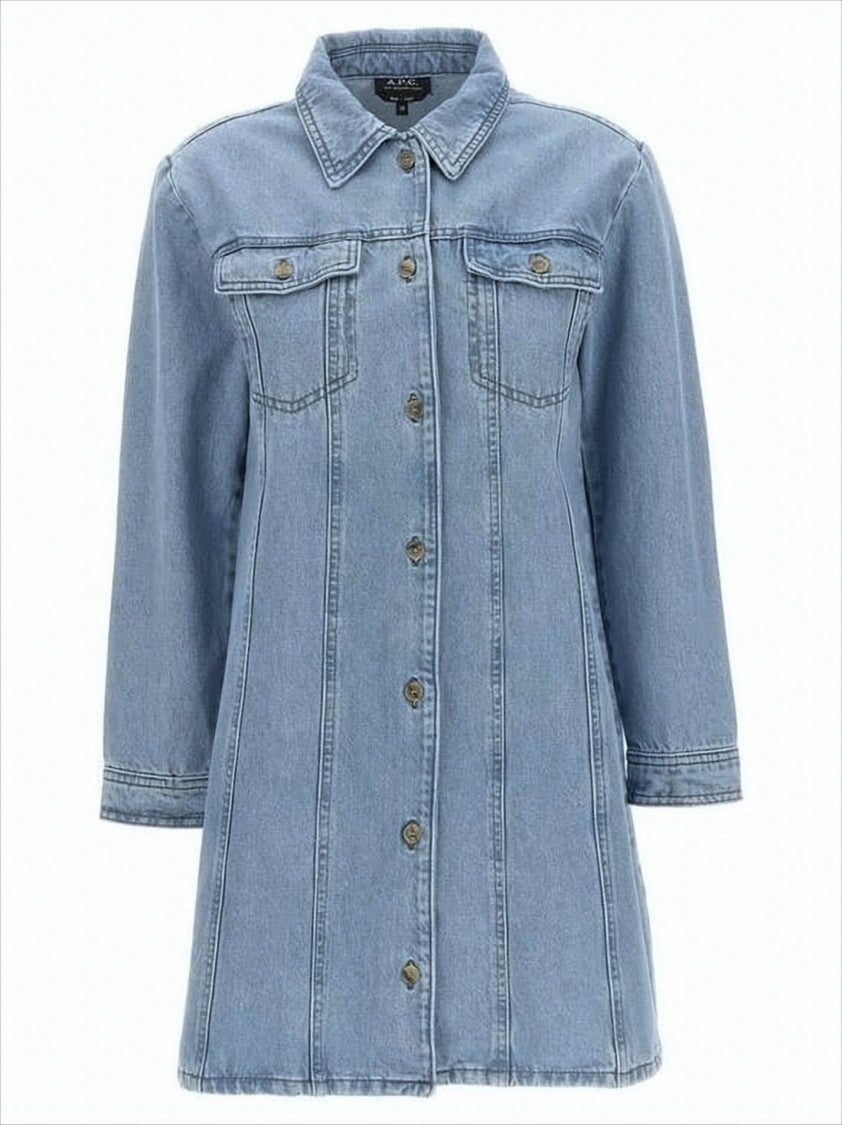 A.P.C. Denim Midi Dress