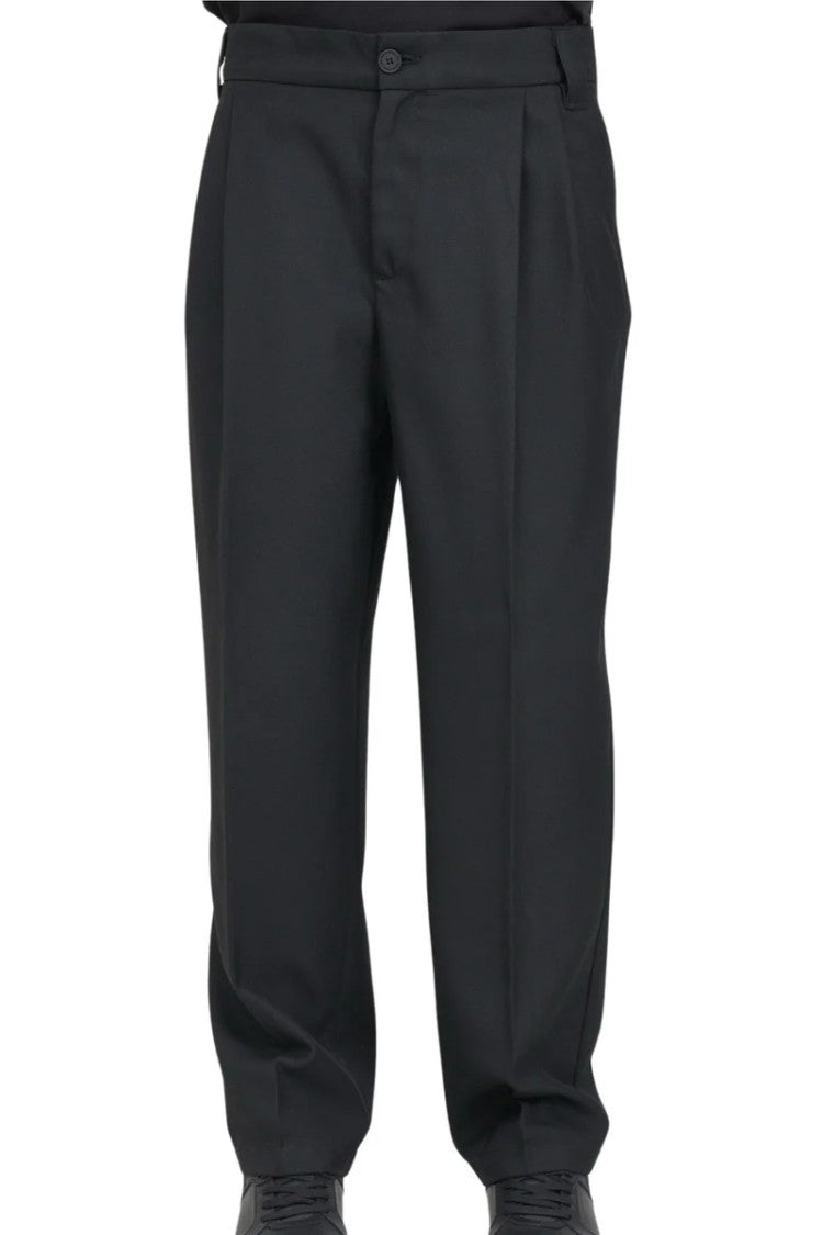 Versace Jeans Couture Polyester Viscose Trousers - Black