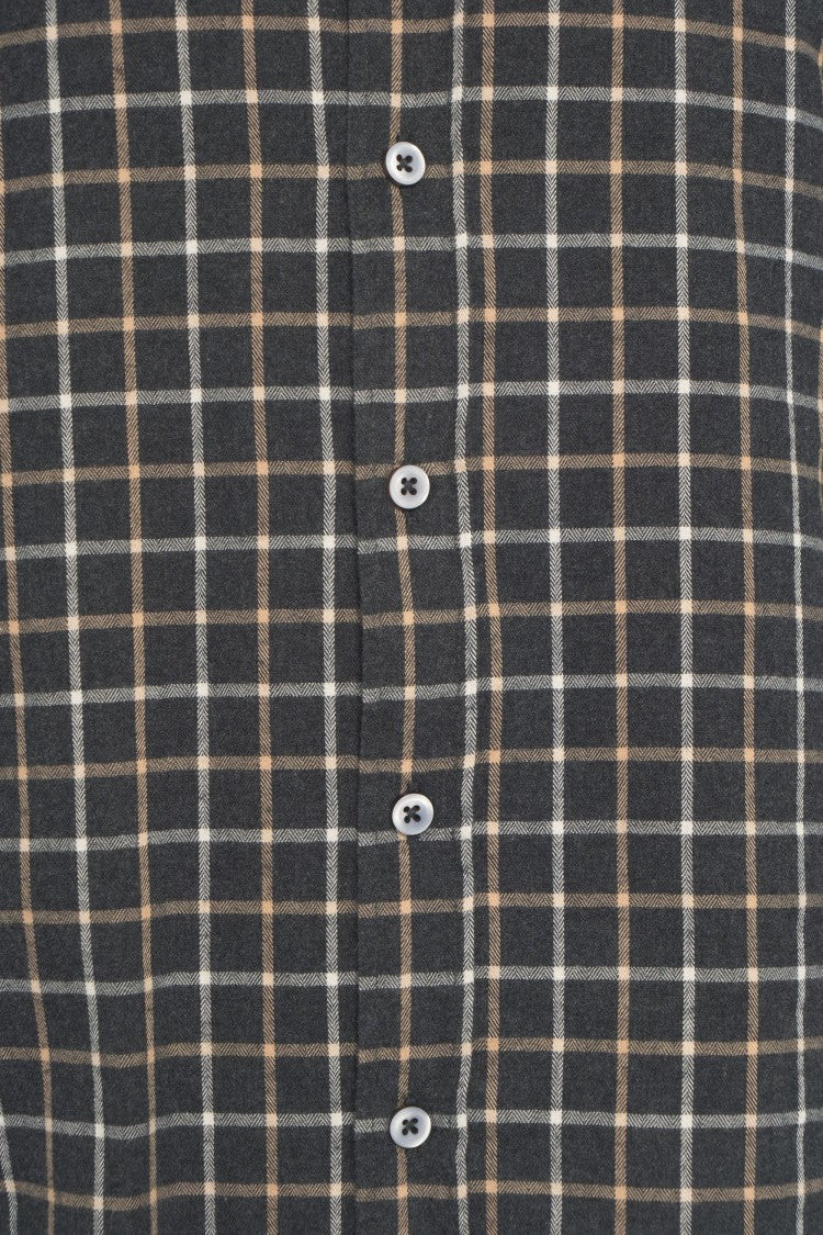 Bastoncino Checkered Shirt With Kent Collar And Buttoned Cuffs