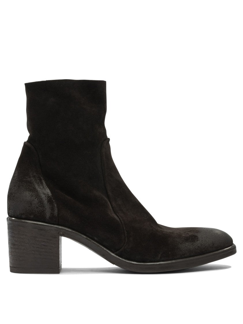 Strategia Brown Suede Ankle Boots With Pointed Toe