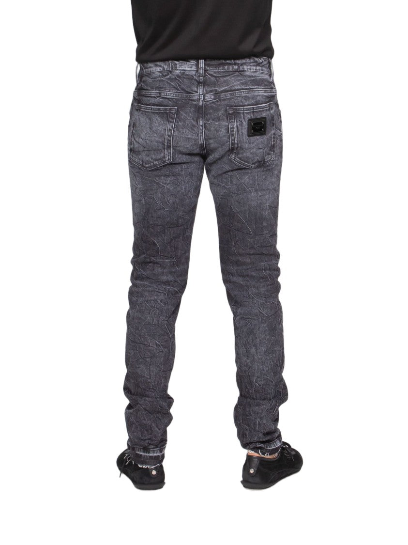 Dolce & Gabbana Slim-Cut Whiskered Straight-Leg Jeans