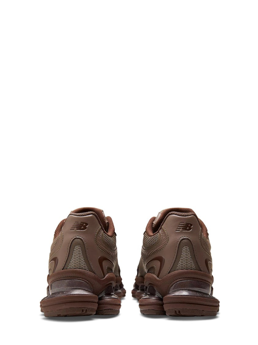 New Balance Brown Layered Synthetic Dynamic Sole Sneakers
