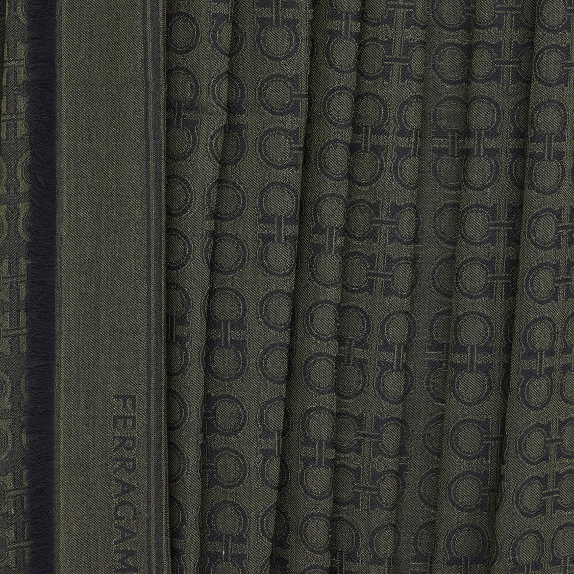 Salvatore Ferragamo Wool And Silk Scarf