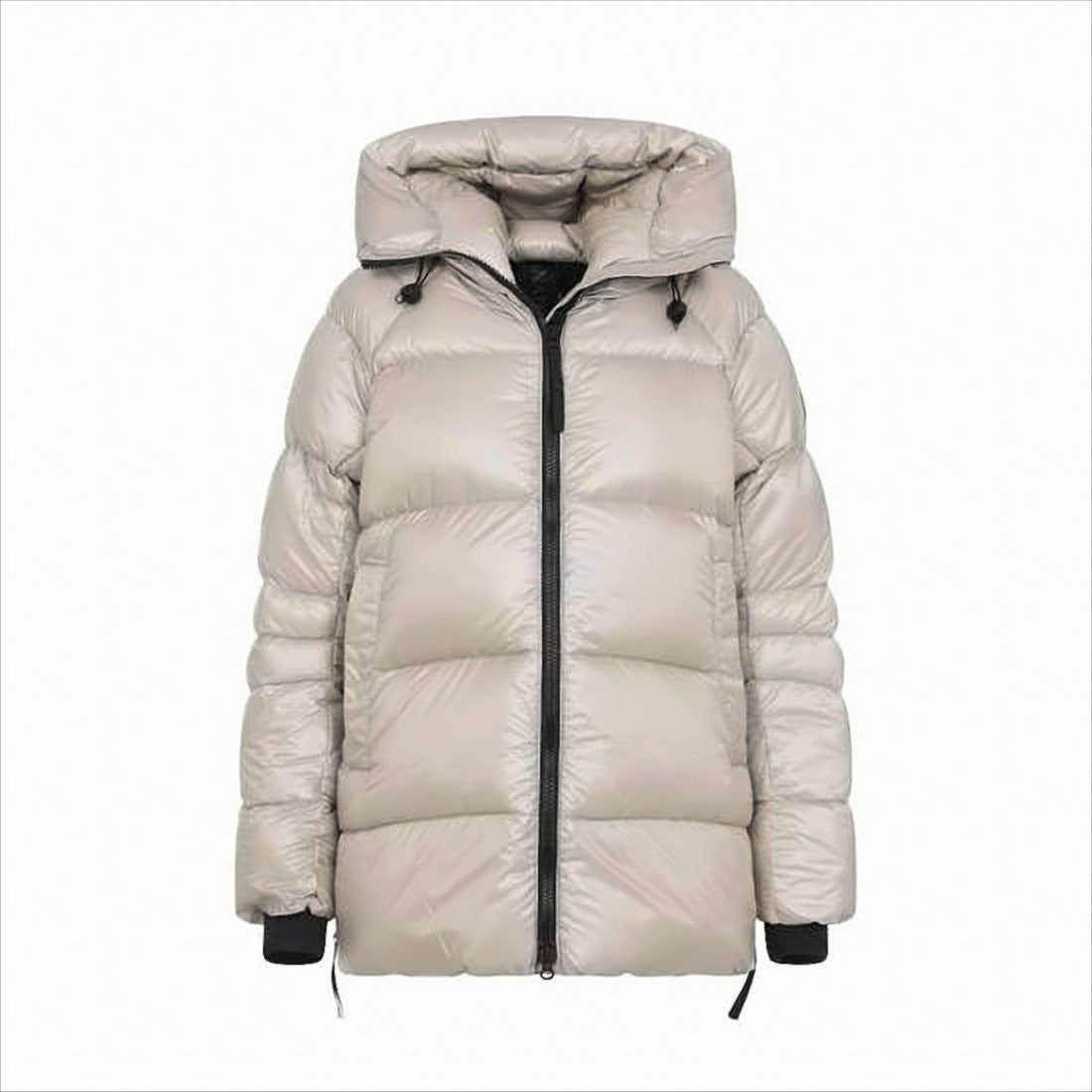 Canada Goose Glossy Quilted Padded Jacket With Adjustable Hood