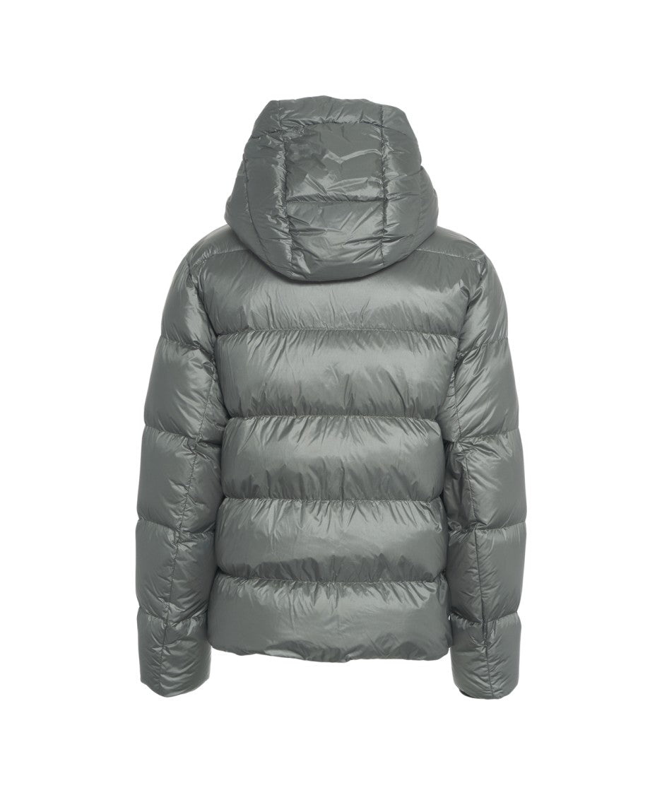 Add Padded Grey Jacket With Protective Hood