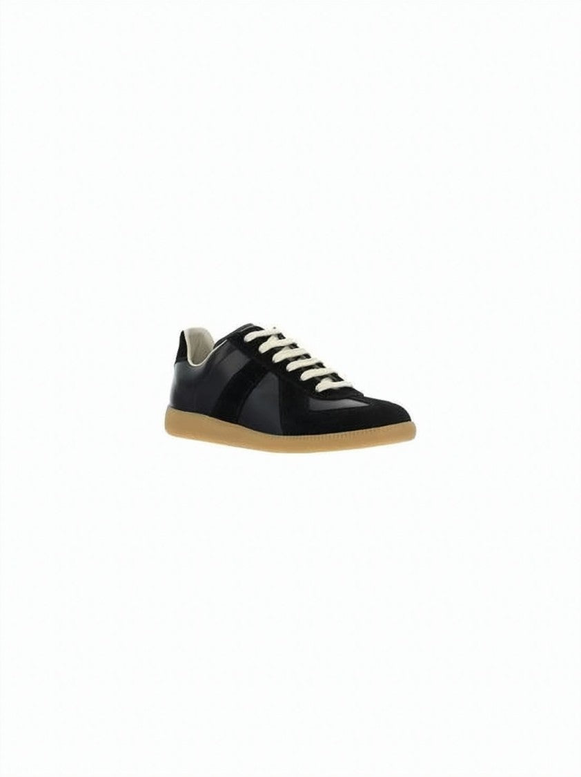 Maison Margiela Low-Top Sneaker With Suede And Leather Upper