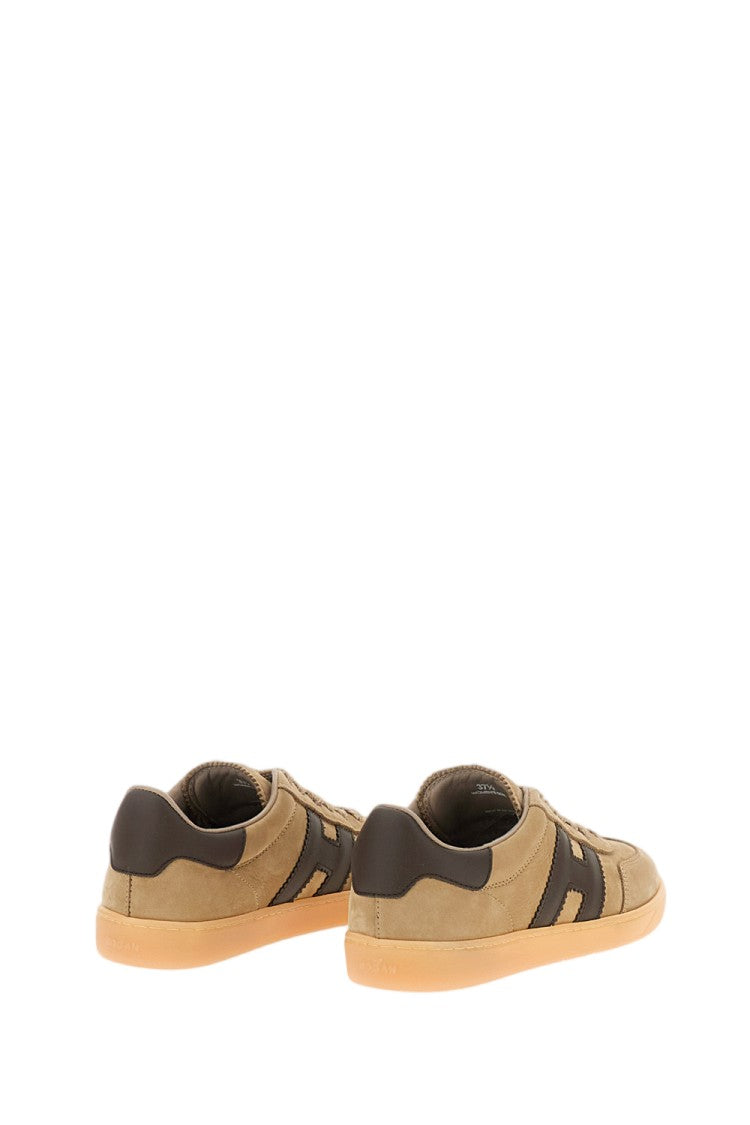 Hogan Beige Suede Leather Cool Sneakers