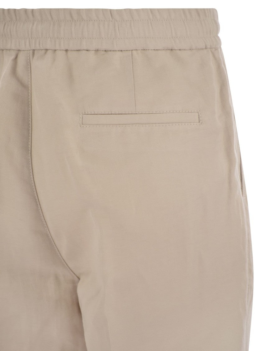 Brunello Cucinelli Leisure Fit Trousers In Linen
