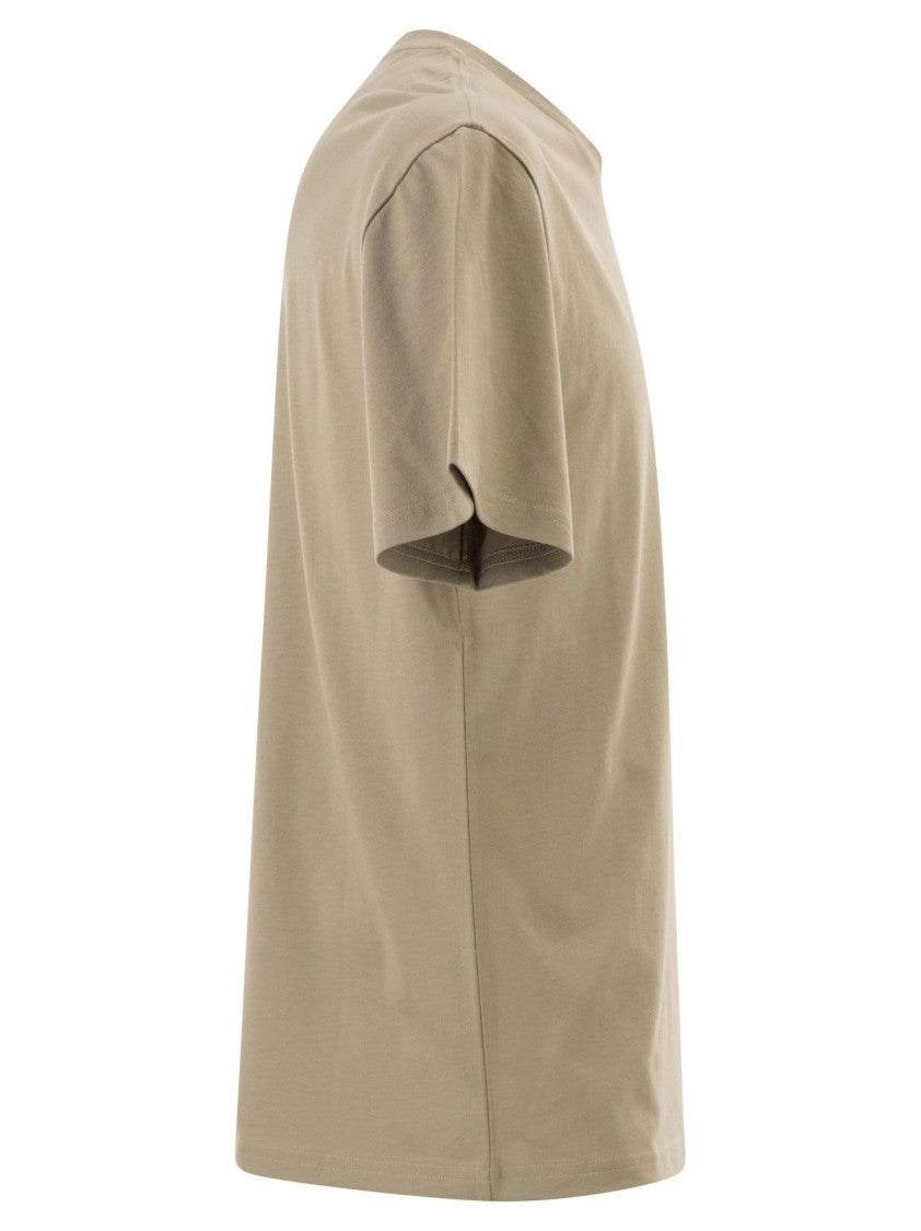 Hogan Contrasting Logo Print Cotton Jersey T-Shirt