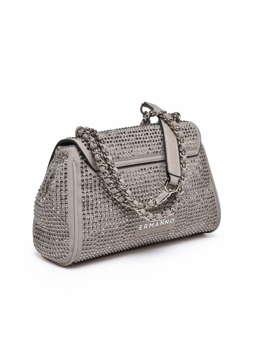 Ermanno Firenze Silver Polyurethane Verly Shoulder Bag