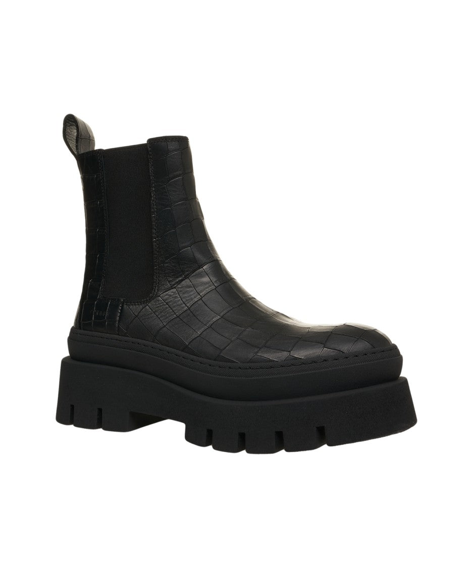 Copenaghen Copenhagen Suede Ankle Boots With Textured Upper