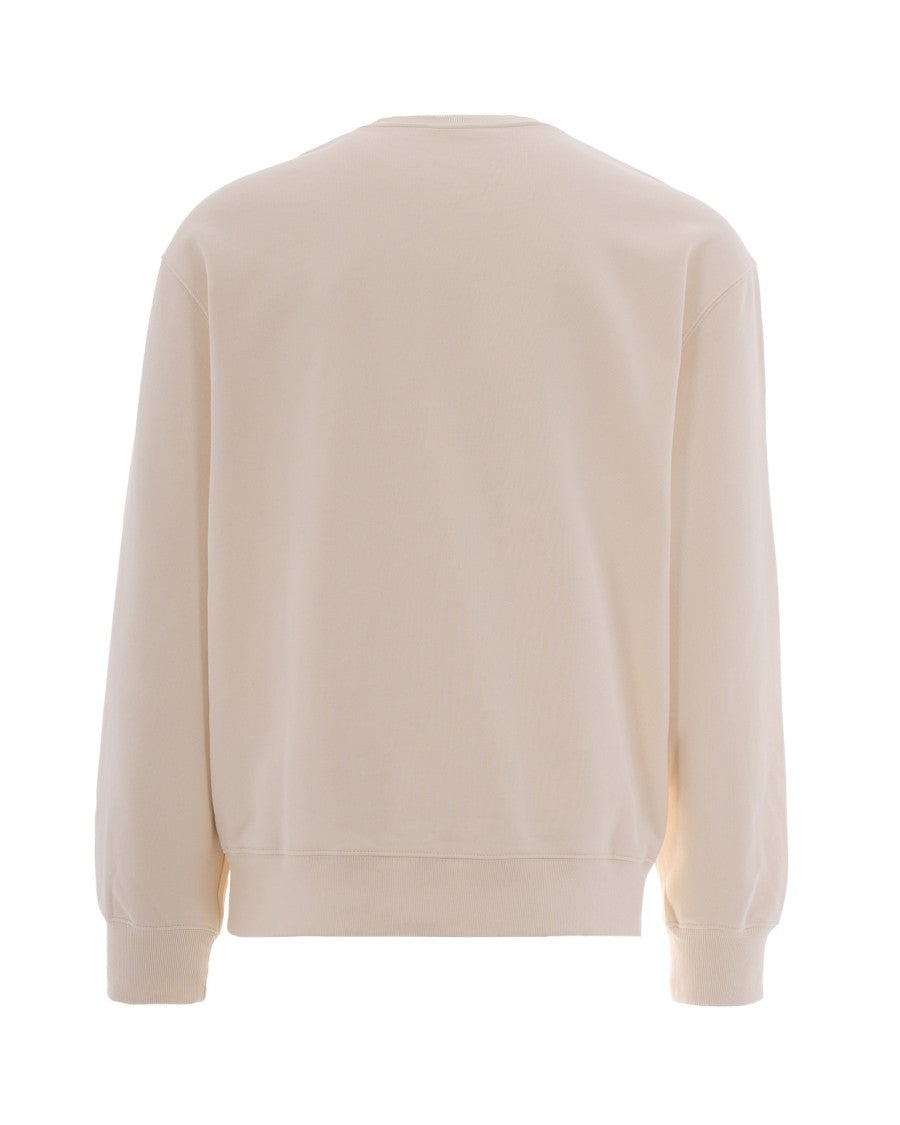 Maison Kitsuné Maison Paris Comfort Sweatshirt In Beige