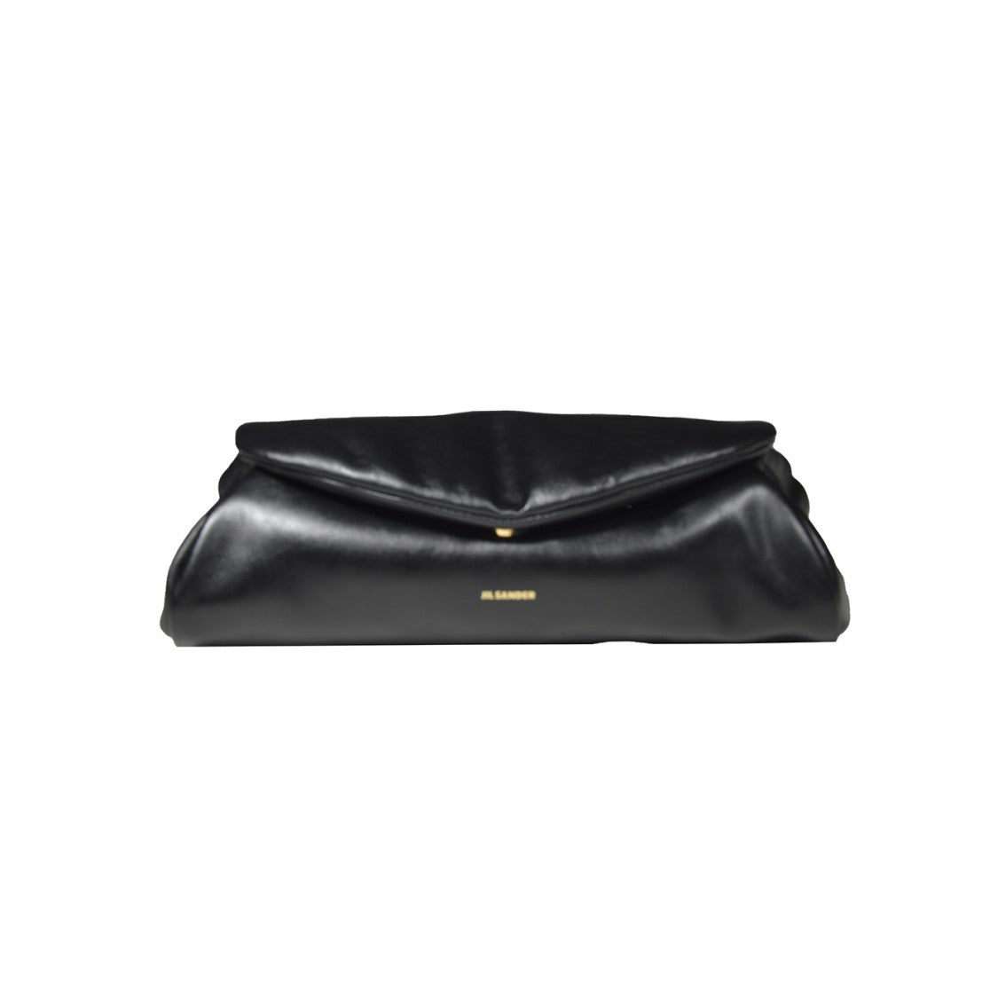 Jil Sander Cannolo Padded Small Black Leather Handbag