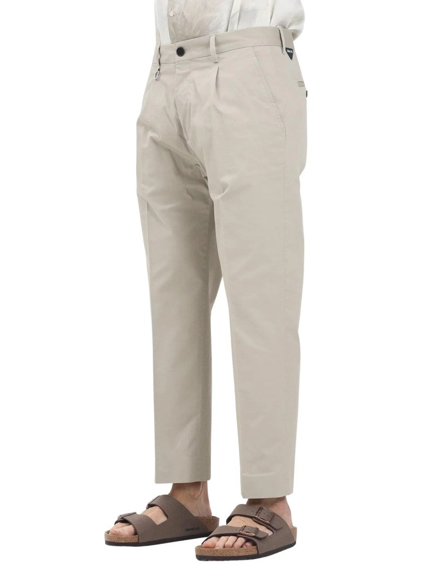 Golden Craft 1957 Beige Stretch Cotton Pants